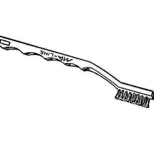 MA-LINE Part# AMA-254 Brass Welders Toothbrush , 7&#034; Long-NEW!