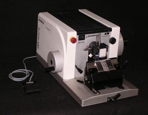 OLYMPUS MODEL CUT 4060E MOTORIZED MICROTOME - FULLY RECONDITIONED