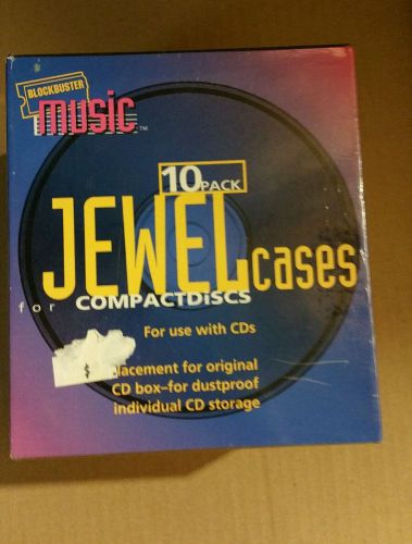 Brand New 10 Pack Jewel CD DVD Cases Standard Size Each Holds One