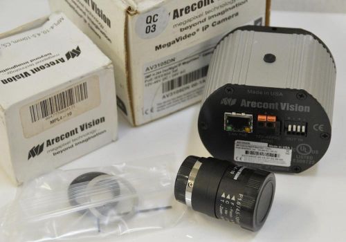 New Arecont Vision AV3105DN Surveillance Security IP Camera 3MP Day/Night +Lens