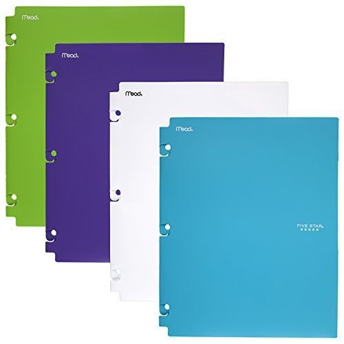 Five Star Binder Pocket Folder, Snap-In Folder, 2 Pockets, 11-5/8&#034; x 9-1/2&#034;,