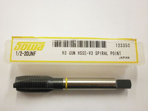 Sowa Tool 1/2-20 H3 Spiral Point Yellow Ring Tap CNC Style HSS 123-350 ST30