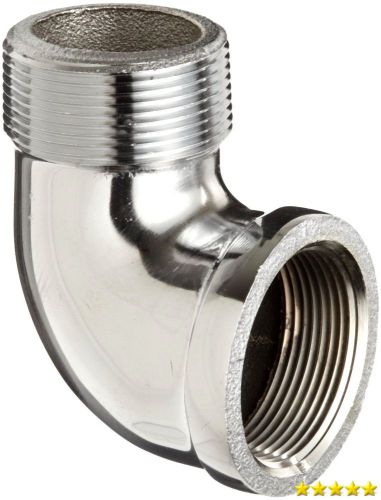Chrome plated brass pipe fitting, 90 degree street elbow, 1/2&#034; npt male x female for sale