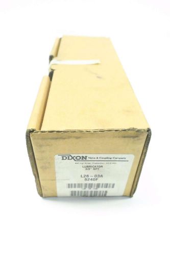 NEW DIXON L26-03A 150PSI 3/8 IN NPT PNEUMATIC LUBRICATOR D547104