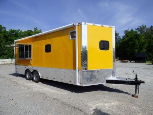 Concession trailer 8.5&#039; x 20&#039; yellow event catering food vending for sale