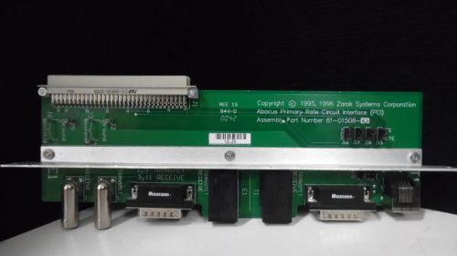 ZARAK SYSTEMS ABACUS PRIMARY RATE CIRCUIT INTERFACE (PCI) 81-01508-03