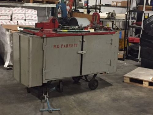 Pipe threading cart  with no 12 die set, greenlee benders, bench yoke and more! for sale