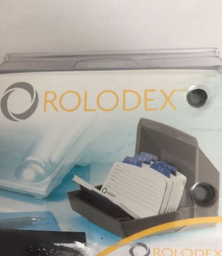 NEW ROLODEX RUBBERMAID COVERED CARD FILE INCLUDES 125 CARDS ADDRESS PHONE INDEX