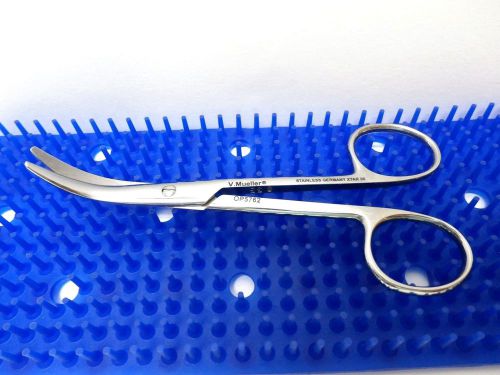 V.Mueller OP5762 Enucleation Scissors 4-3/4&#034; Full Curved Opthalmic Instruments
