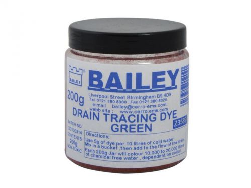 Bailey - 3589 Drain Tracing Dye - Green