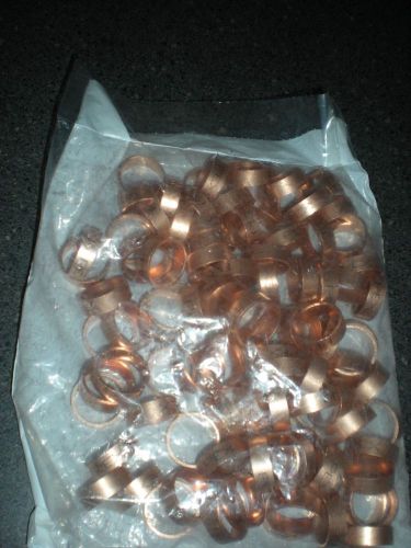 Viega 43640 PureFlow 3/4-Inch Copper PEX Crimp Ring  100-Pack