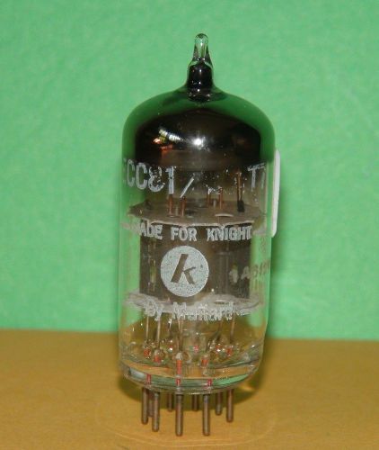 Knight Mullard Brimar 12AT7 ECC81 Black Plt Vacuum Tube V Strong 6875/6375µmhos