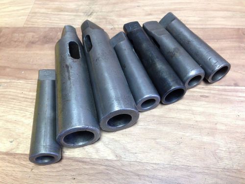 LOT OF MORSE TAPER ADAPTERS 2-4, 3-4, 5-4, 3-5
