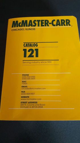 McMaster-Carr Catalog #121  Chicago