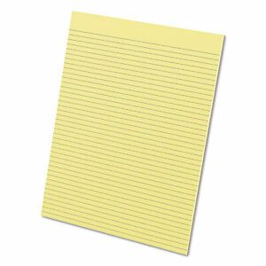Glue Top Pads, Narrow Rule, 8.5 x 11, Canary, 50 Sheets, Dozen 21-218 21-218  -