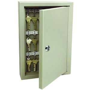 Key Storage Cabinet Lock Box Safe Heavy Duty Steel Wall Mount Key Organizer New