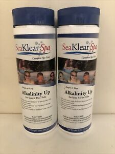 2 X SEAKLEAR ALKALINITY UP FOR SPAS &amp; HOT TUBS 2 LBS. Total 4 Lbs