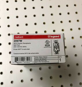 legrand 2097W 20A 120v GFI Receptacle (white)