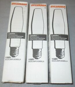 LOT of 3 BRAND NEW SYLVANIA LU400/ECO ET18 LUMALUX Sodium Light Bulb 400W S51