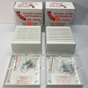 (2) Golden State Instruments GS-402S Self Contained Siren / Speaker 350mA | NEW