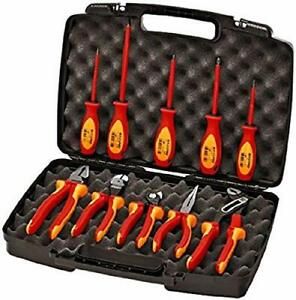 Knipex 989830US 10 -Piece 1000V Insulated Pliers Cutters and Screwdriver Indu...