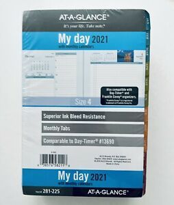2021 My Day Size 4 Refill At-A-Glance Daily Planner - Zenscapes Design