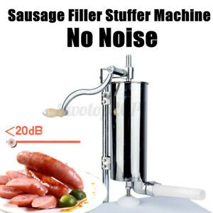 4L Commercial 304 Steel Vertical Meat Sausage Filler Food Stuffer Maker 4