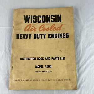 Wisconsin Air Cooled Engine ACN BKN Instruction Parts List MM-271-D