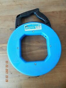 Ideal Fish Tape 1/8&#034; Inch X 240&#039; Feet Blued Steel Used 31-057
