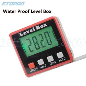 Electronic 360° Digital Protractor Goniometer Tiny Inclinometer Meter Level Box