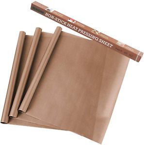 SS SHOVAN 3 Pack PTFE Teflon Sheets for Heat Press Transfers Sheet 16&#034; x 20&#034; ...