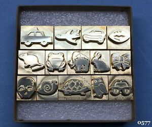Howard Personalizer Type - Fourteen 54pt. Brass Dies - Hot Foil Stamping Machine