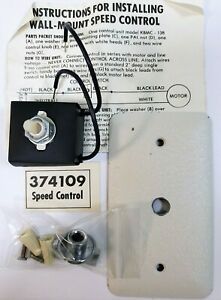 Vintage AIRMASTER Wall Mount SPEED CONTROL 374109