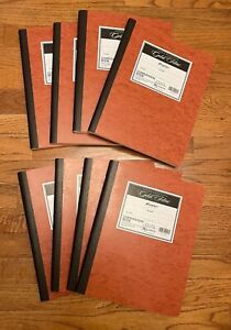 QTY. 8 Ampad Gold Fibre Computation Books,Graph Ruled,76 Shts,11-3/4x 9-3/8 In.