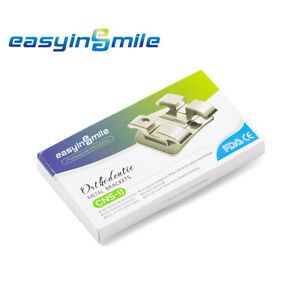 EASYINSMILE Mini Metal Brackets Dental Othodontic MBT 022 345with hook Bracket