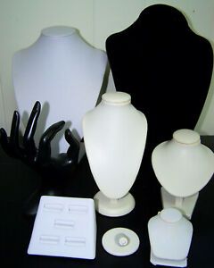 8 Jewelry Display Lot Necklace Bracelet Ring Displays