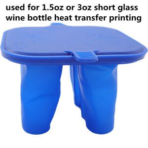 3D Sublimation Silicone Mug Mold Clamps for Short Glass Wine Bottle