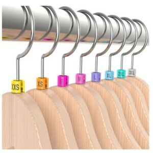 Snap On Hanger Size Markers Garment Sizers, Donuts, Bagels, Cubes