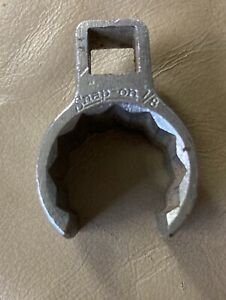Snap On Crowfoot Wrench 7/8” Size, Tubing Wrench Socket 3/8” Drive