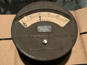 vintage Weston electrical Instrument Co voltage Volt meter