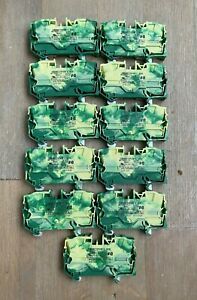 WAGO 2002-1207 2010 TOP JOB S GROUNDING TERMINAL BLOCK 60947-7-2 10mm LOT OF 11