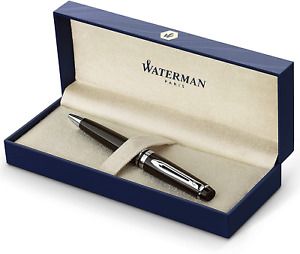 Waterman Carne Black Sea Ballpoint Pen, High-Gloss Black with Palladium Plated