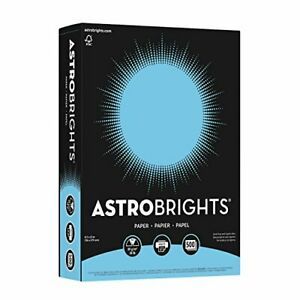 Neenah Astrobrights Color Paper 8.5” x 11” 24 lb/89 GSM Lunar Blue 500 Sheets...