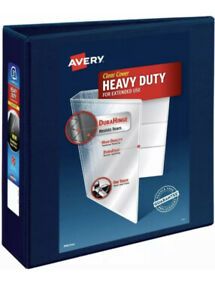 Avery Heavy-Duty EZD Reference View 3 Inch  Blue Binder Capacity 670 Sheets