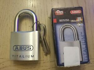ABUS Mechanical - 80TI/50 Titalium Padlock 50mm - US Seller!