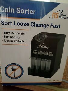 Royal Sovereign Battery Operated Coin Sorter DCB-175B Black