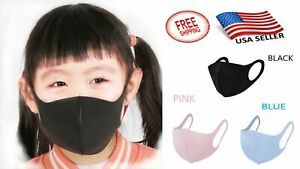 Washable Stretchable Waterproof Spandex Face Mask Reusable for Kids US Seller