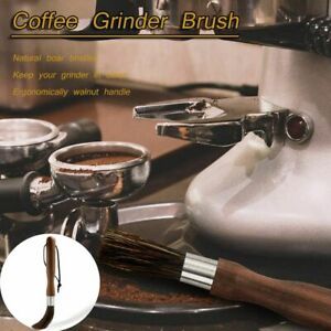 Machine Walnut Handle Kitchen Coffee Grinder Brush Cleaner Cleaning Brush