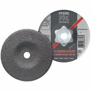 PFERD 61200 Depressed Center Wheels, Type 27, 4 1/2 in Dia, 1/8&#034; Thick, 7/8&#034;