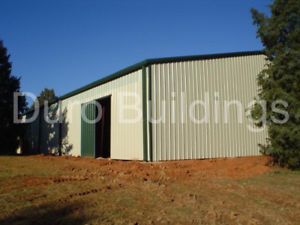 DuroBEAM Steel 60x88x10/15&#039; Metal I-Beam Clear Span Single Slope Building DiRECT
